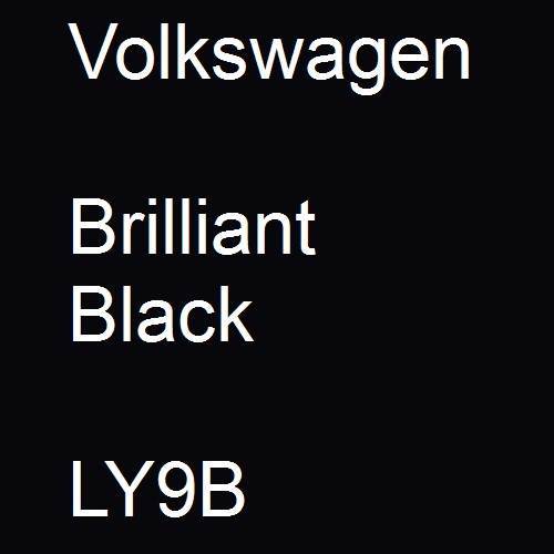 Volkswagen, Brilliant Black, LY9B.